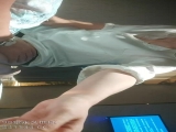 【老王1探花】真实搞足疗女，衬衣美腿极品御姐，拨开短裤磨蹭骚逼，大白屁股极度诱惑