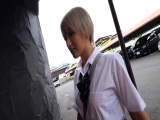 【素人】パリピ金髪制服ギャル_糸引きイラマでヌルヌルになった生チンで中出しSEX