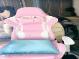 女仆装黑丝袜！极品双马尾少女！肛塞尾巴，地上假屌骑坐，张开双腿玻璃棒插穴，无毛肥逼极品